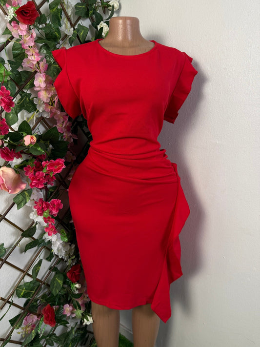 Robe moulante mi longue sans manche - Perluna Store - kinshasa
