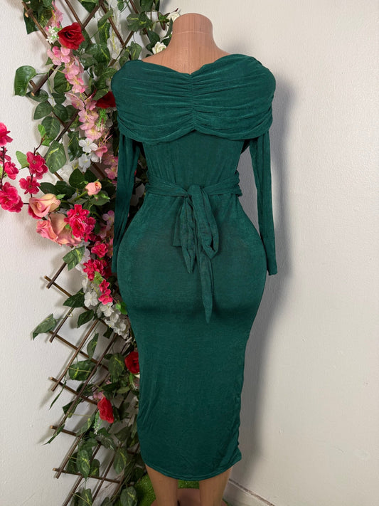 Robe moulante mil longue à noeud  - Perluna Store - kinshasa