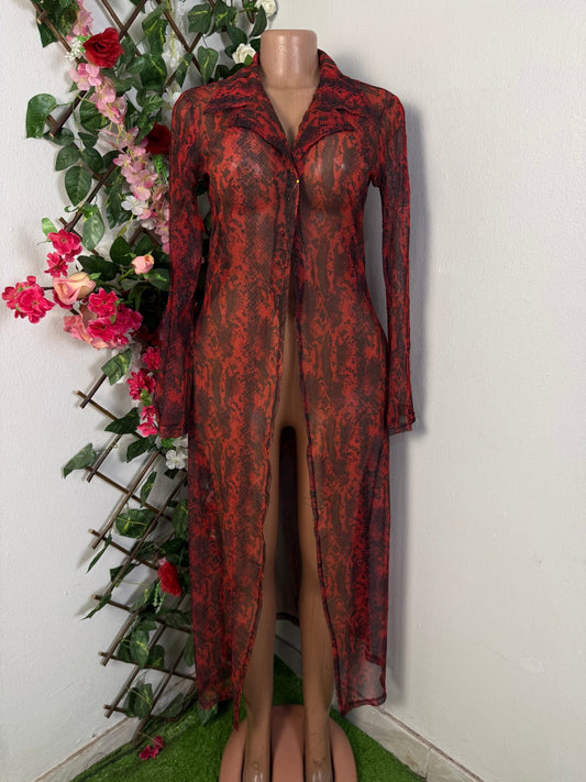 Robe par - dessus en voile long manche - Perluna Store - kinshasa