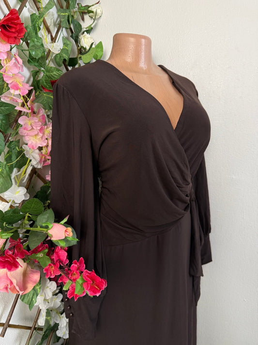Robe portefeuille a manche longue - Perluna Store - kinshasa