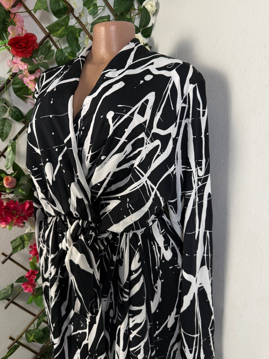 Robe portefeuille manche longue  - Perluna Store - kinshasa