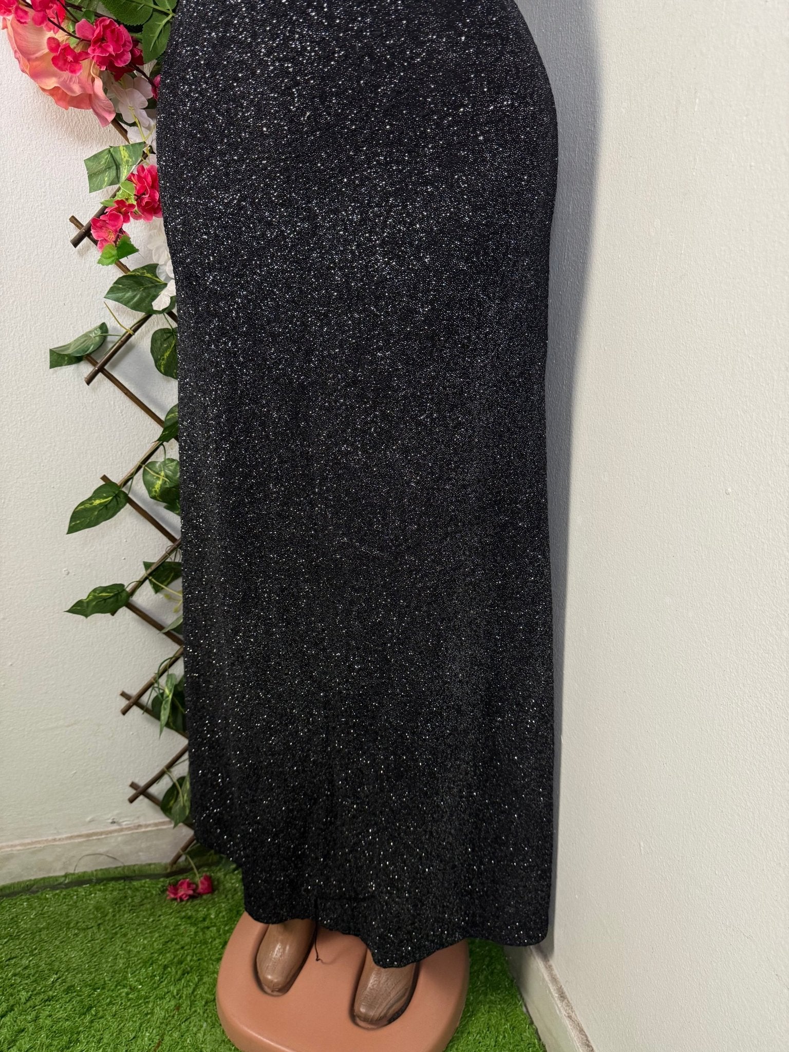 Robe soirée bustier à paillettes  - Perluna Store - kinshasa
