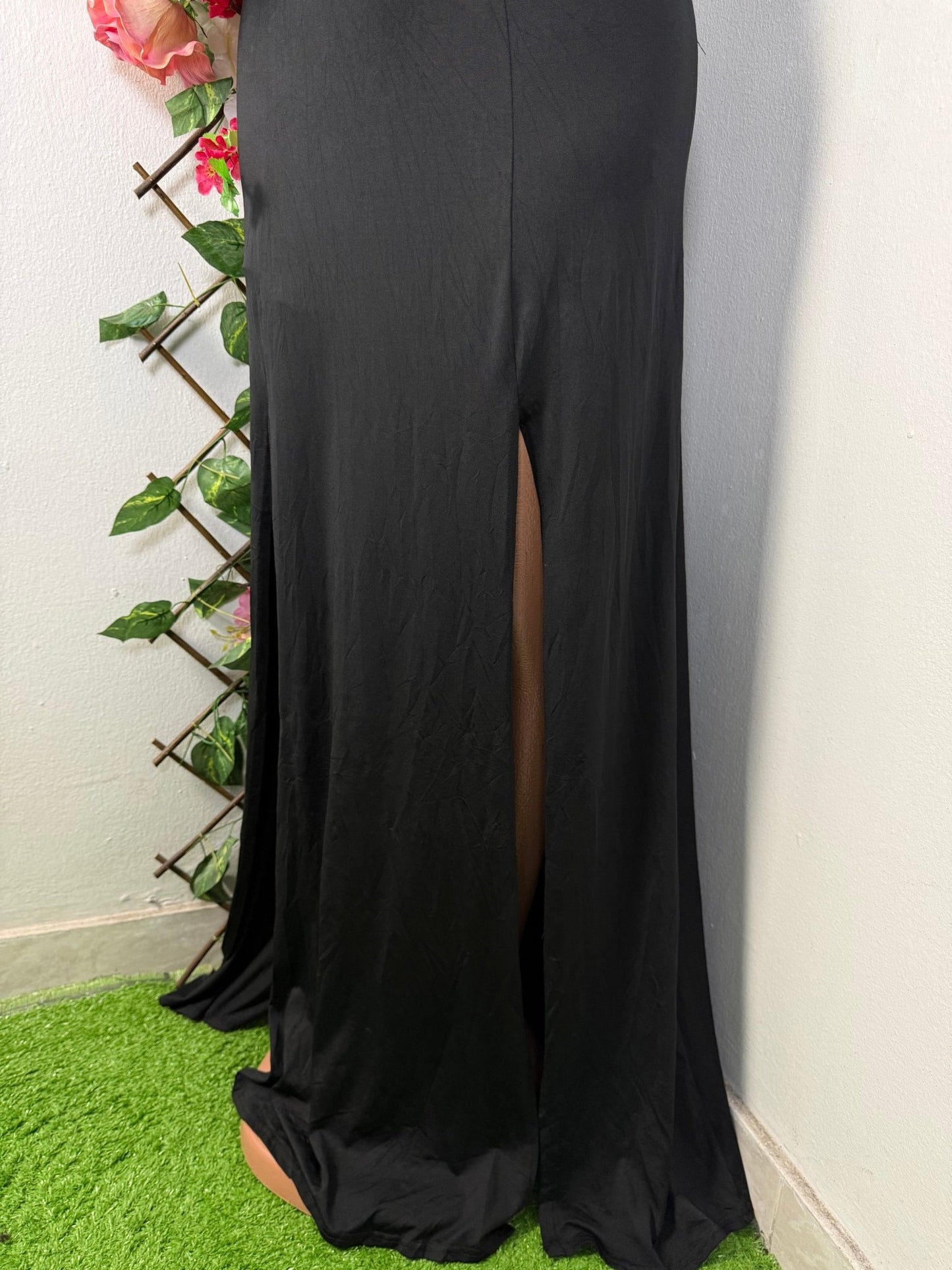 Robe soirée longue à double fente - Perluna Store - kinshasa