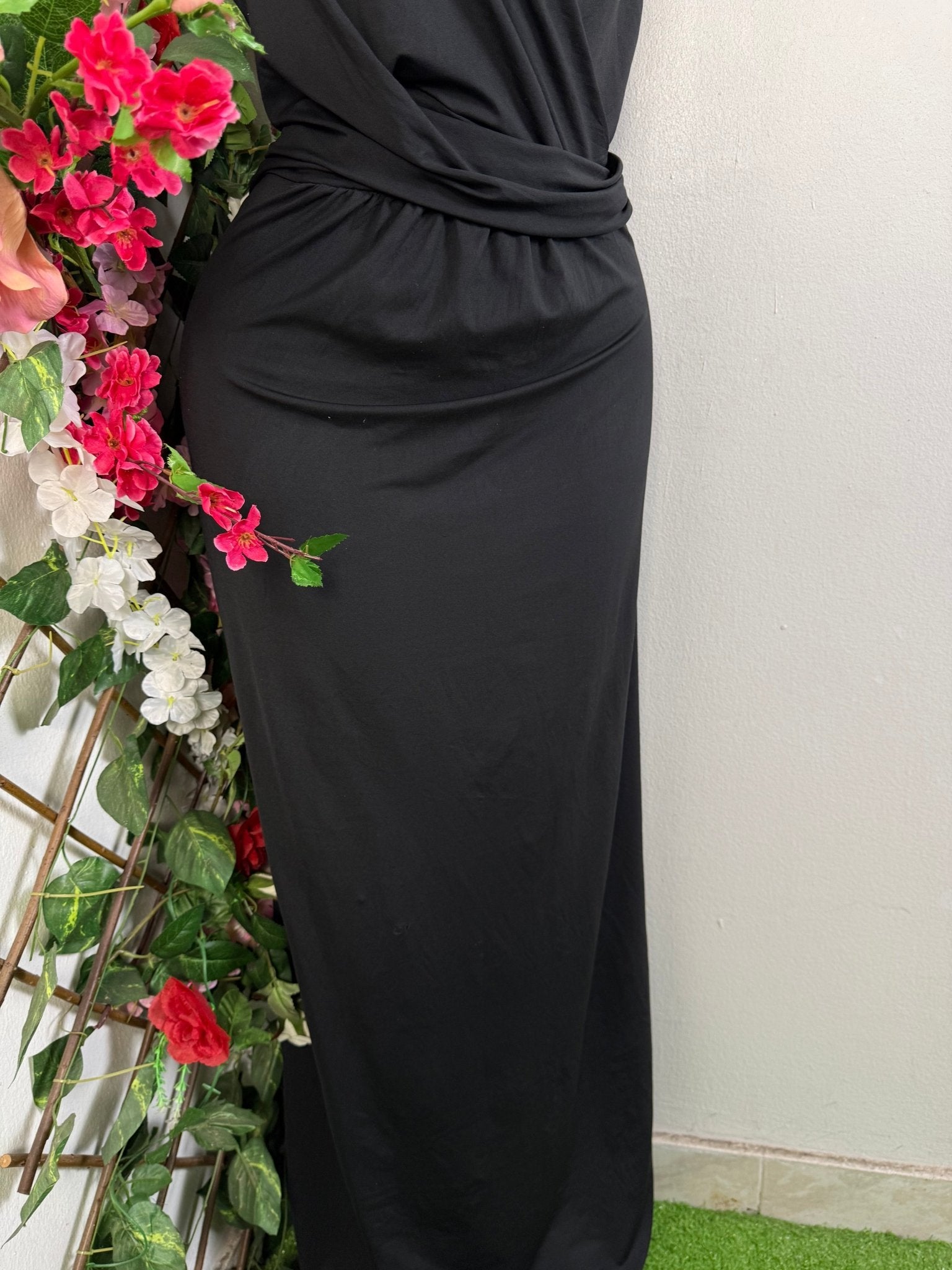 Robe soirée longue sans manches - Perluna Store - kinshasa
