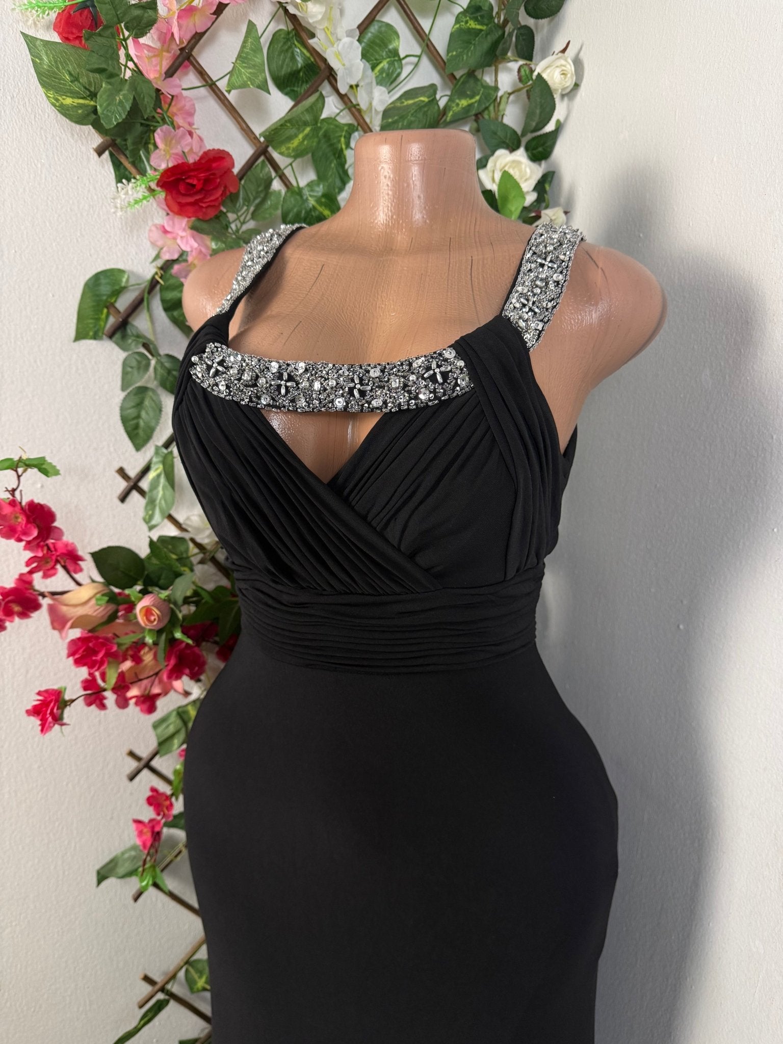 Robe soirée longue sans manches - Perluna Store - kinshasa