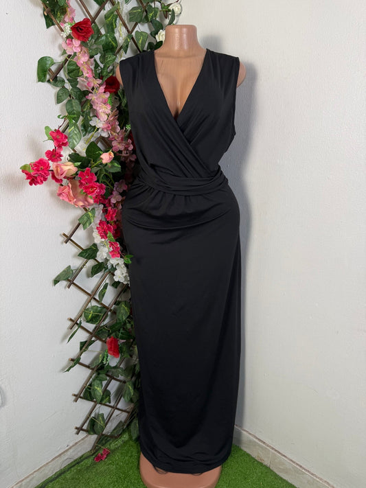 Robe soirée longue sans manches - Perluna Store - kinshasa
