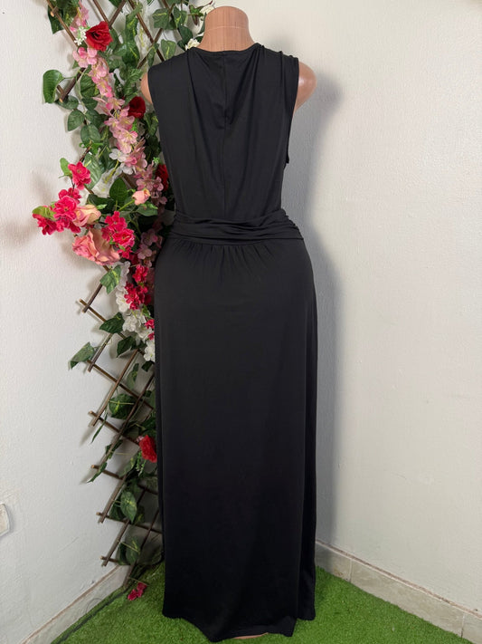 Robe soirée longue sans manches - Perluna Store - kinshasa