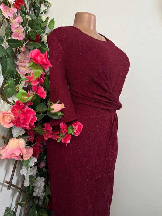 Robe soirée mi longue manche courte - Perluna Store - kinshasa