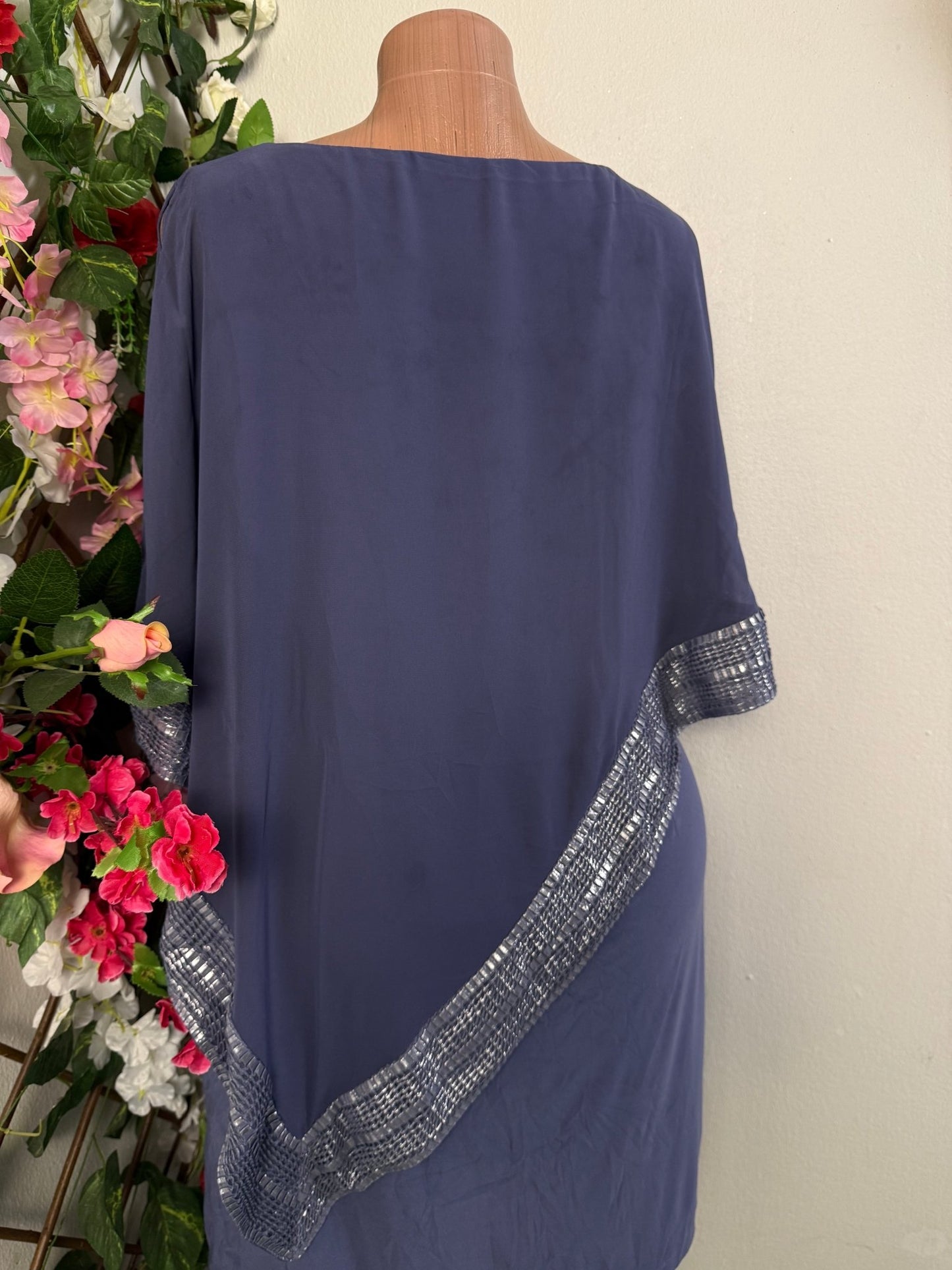 Robe tunique coupe asymétrique superposé - Perluna Store - kinshasa