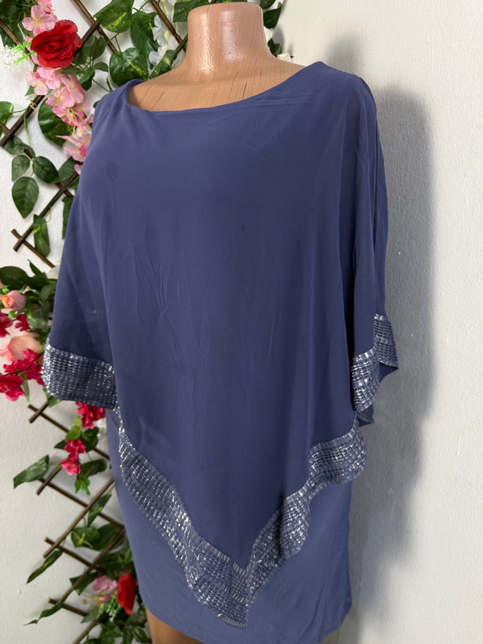 Robe tunique coupe asymétrique superposé - Perluna Store - kinshasa