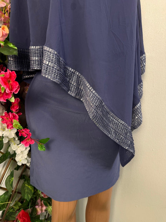 Robe tunique coupe asymétrique superposé - Perluna Store - kinshasa