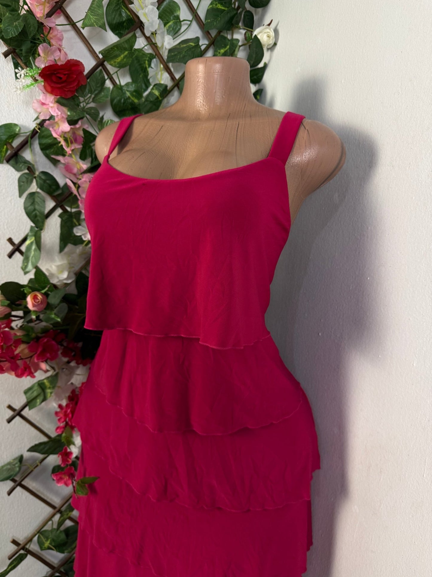 Robe volant mi longue à bretelle - Perluna Store - kinshasa
