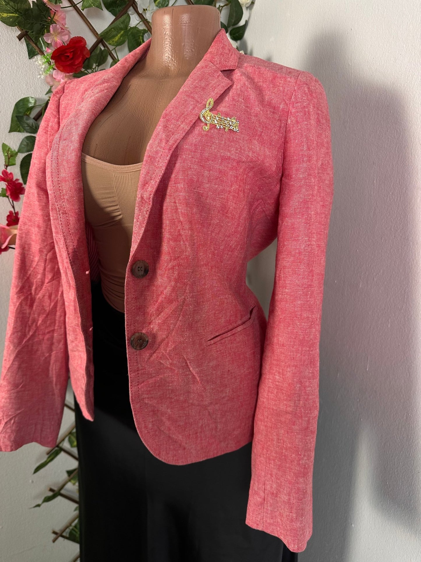 Veste blazer pour femme 2 boutons couleur rouge - Perluna Store - kinshasa