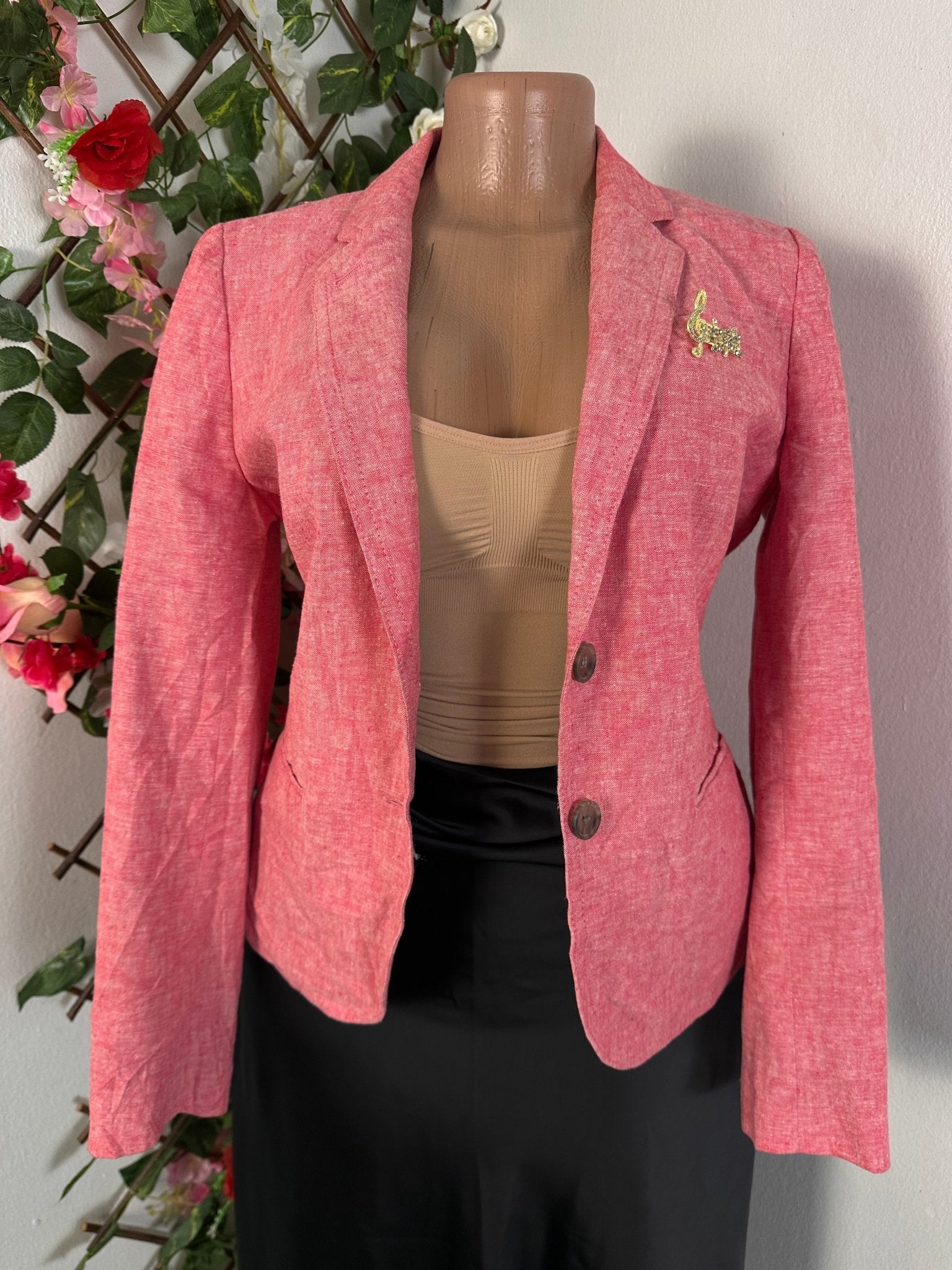 Veste blazer pour femme 2 boutons couleur rouge - Perluna Store - kinshasa