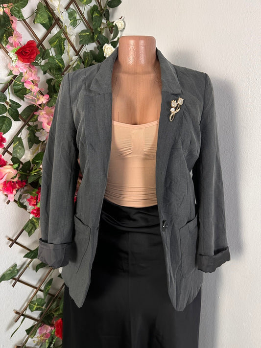 Veste blazer pour femme couleur gris - Perluna Store - kinshasa