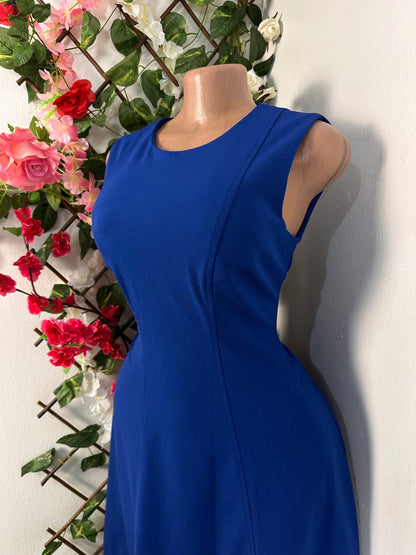 Robe mi longue évasée sans manche - Perluna Store