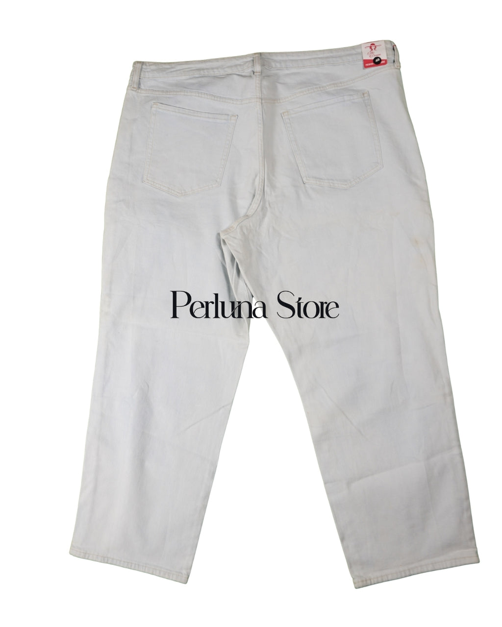 Pantalon Jeans Straight delave pour femme taille 48