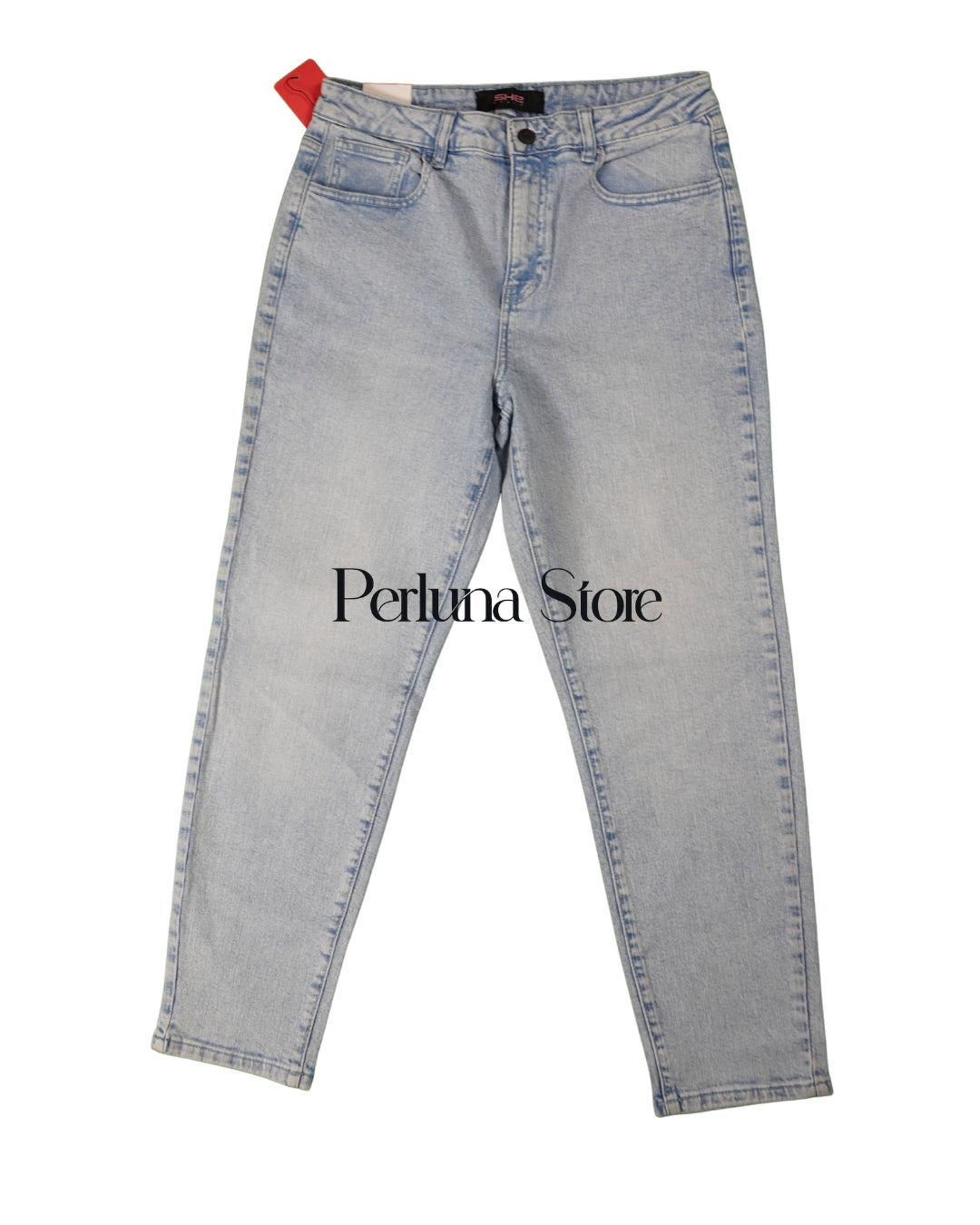 Pantalon Jeans Straight delave pour femme taille 34