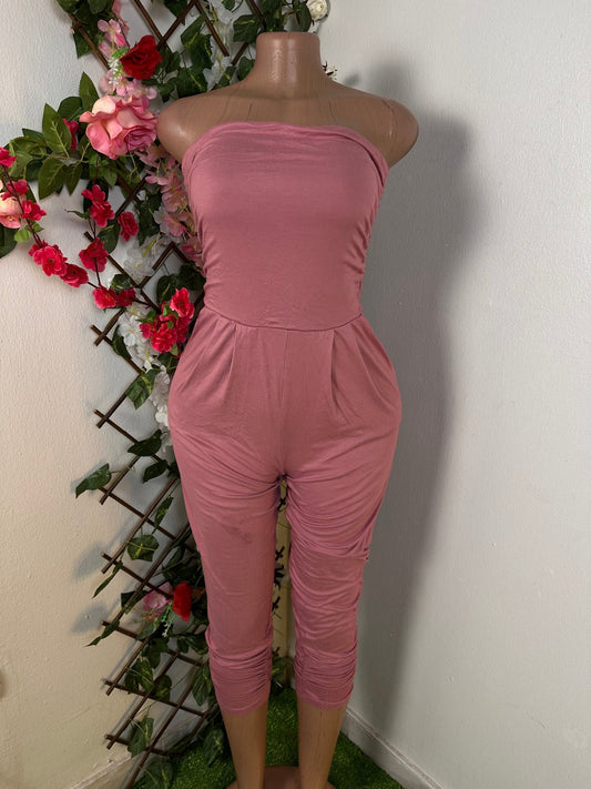 Combinaison moulante à bustier sans manche avec poche - Perluna Store
