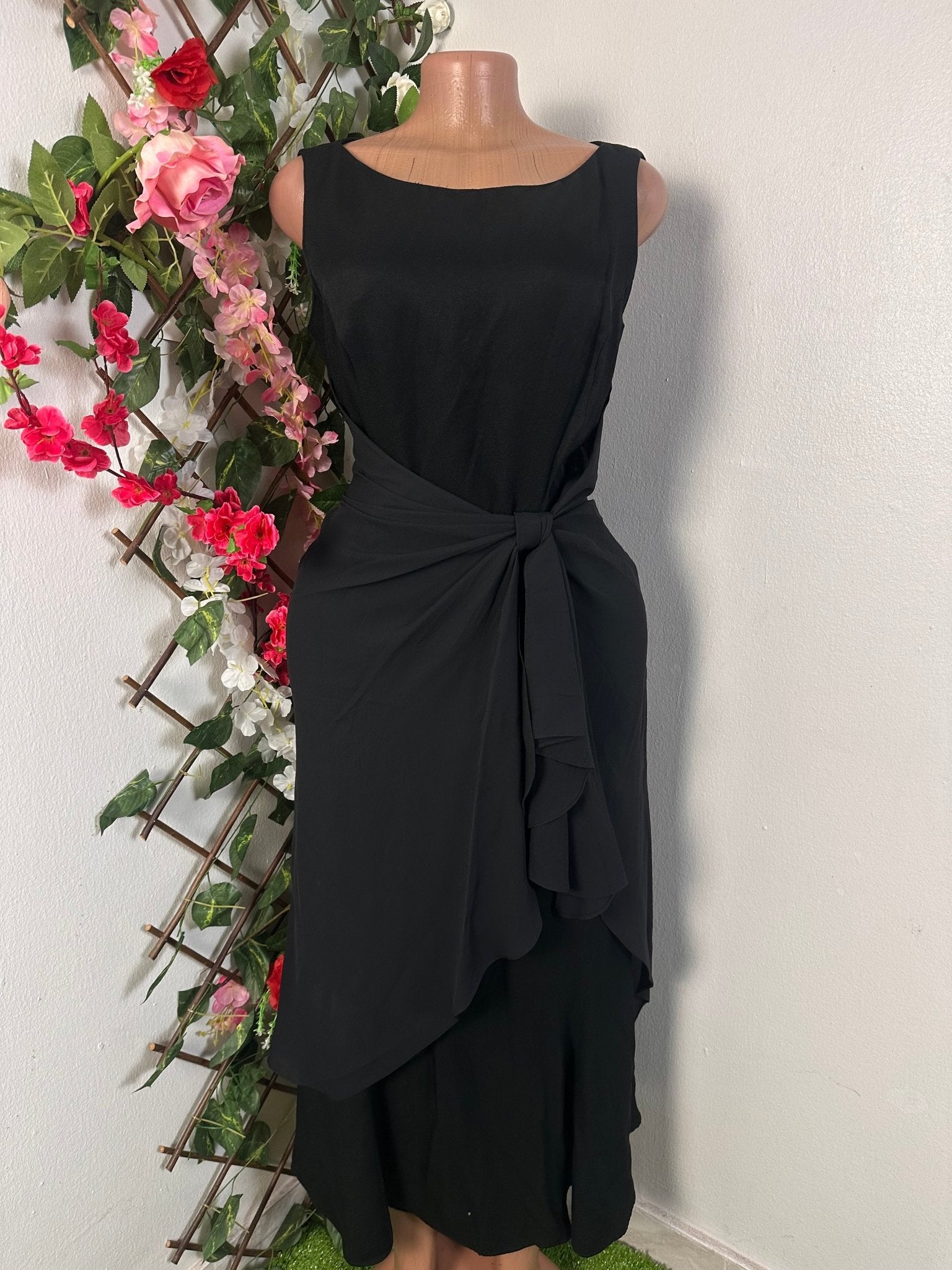 Robe longue violée sans manche à colle rond - Perluna Store