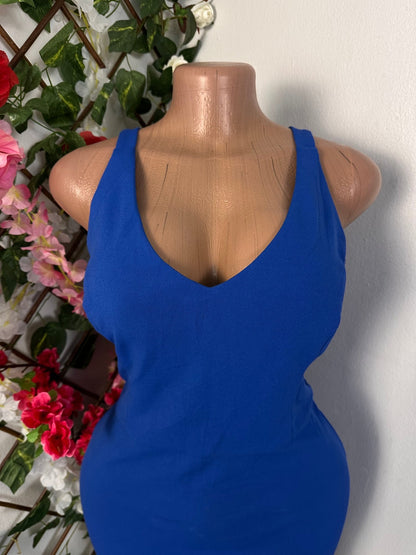 Robe moulante à bretelle colle en U - Perluna Store