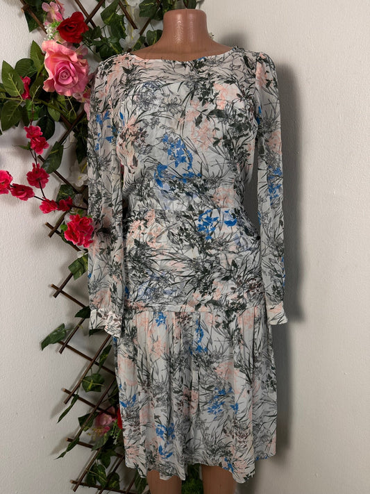 Robe mi - longue taille ajusté manches longue - Perluna Store