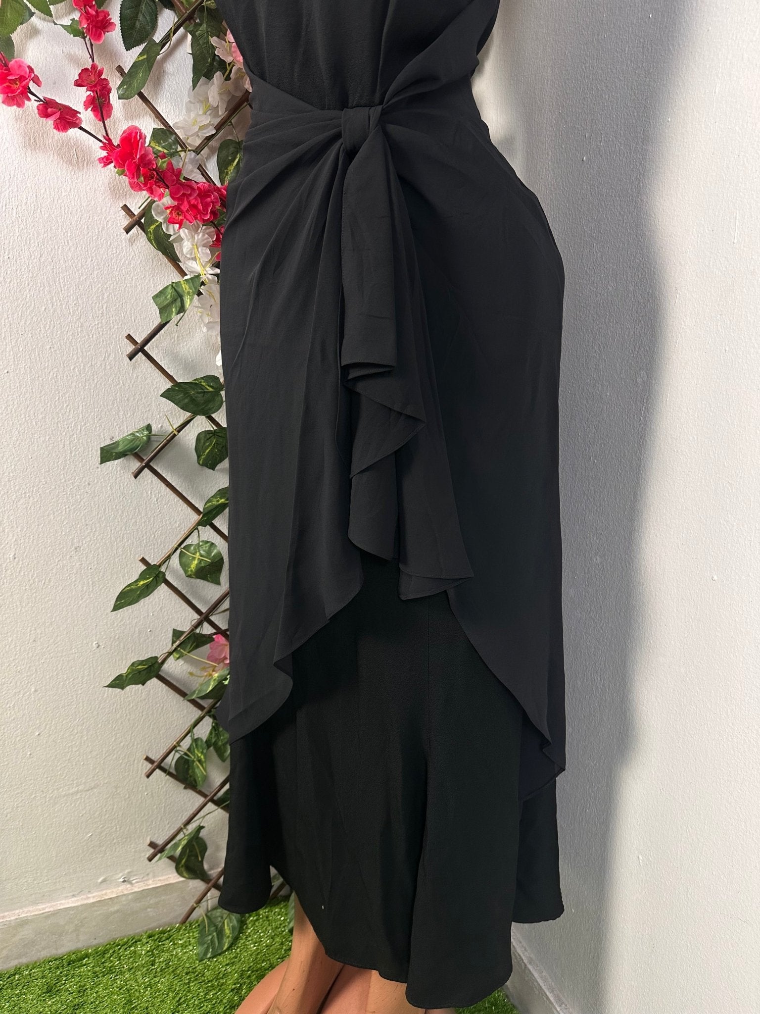 Robe longue violée sans manche à colle rond - Perluna Store