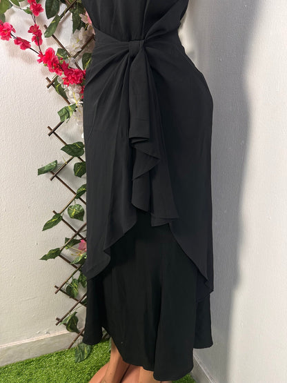 Robe longue violée sans manche à colle rond - Perluna Store