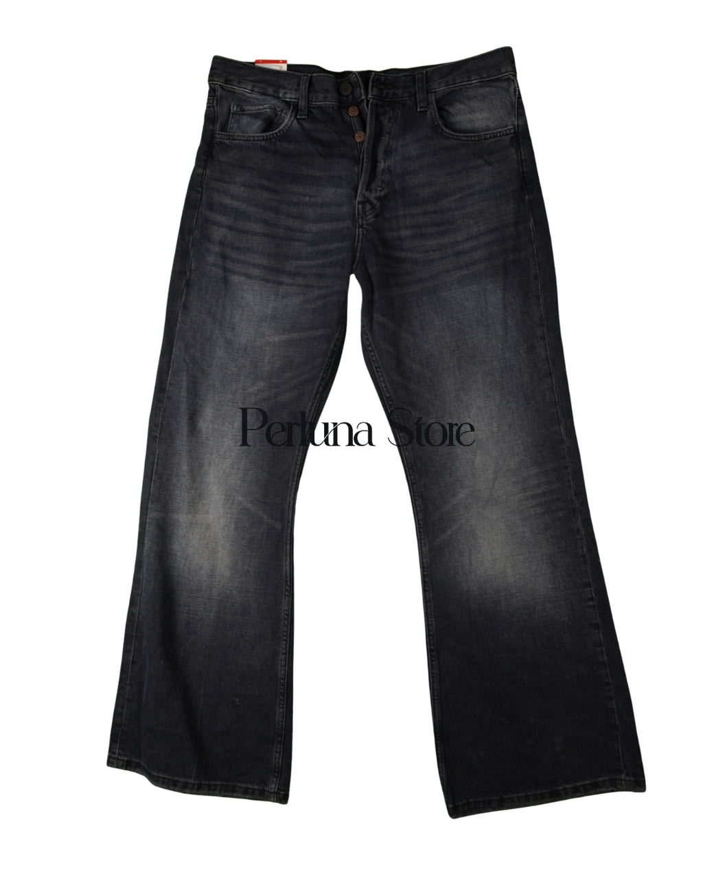 Pantalon Jeans Bootcut troues pour femme taille 36