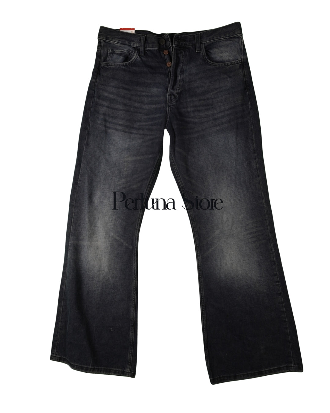 Pantalon Jeans Bootcut troues pour femme taille 36