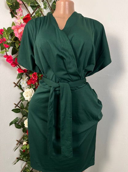 Robe croisée manche courte - Perluna Store