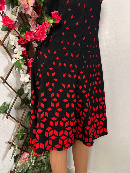 Robe évasée sans manche à colle rond - Perluna Store