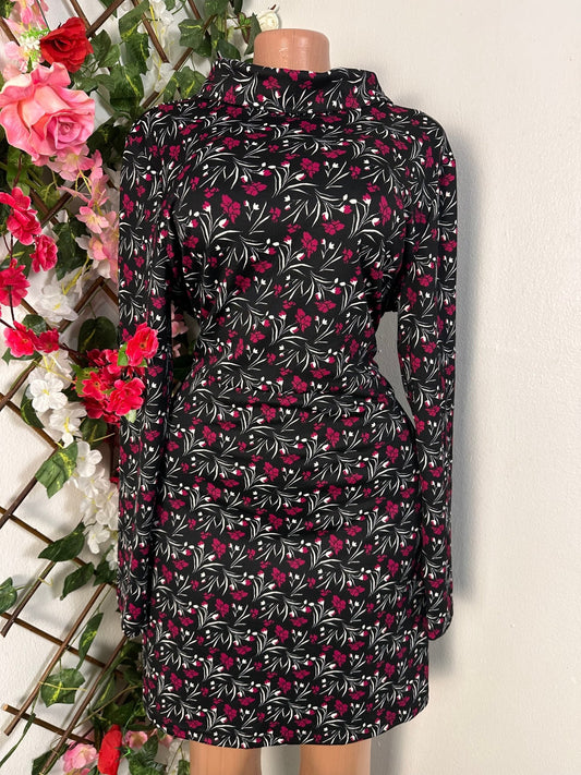 Robe élégante manche longue colle haut - Perluna Store