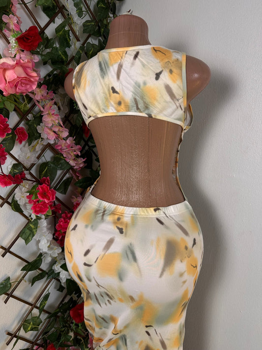 Robe moulante fente réglable à dos dénudé - Perluna StorePerluna Store