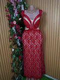 Robe évasée longue sans manches motif betelles-L