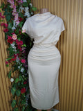Robe moulante longue sans manches-M
