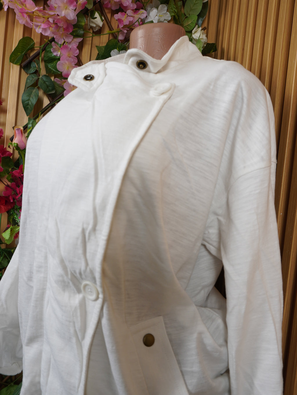 Veste blazer pour femme couleur blanche avec doublure-XL