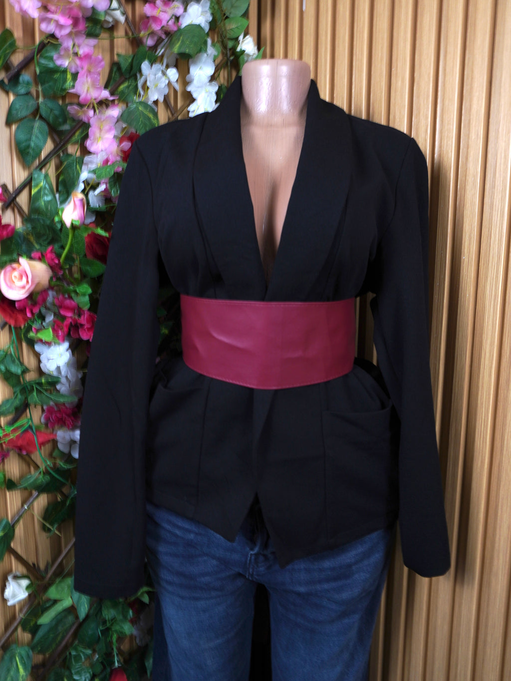 Veste blazer pour femme couleur noire-L