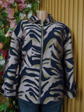 Veste blazer pour femme col chemise avec tirette-S