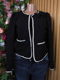Veste blazer pour femme couleur noir-S