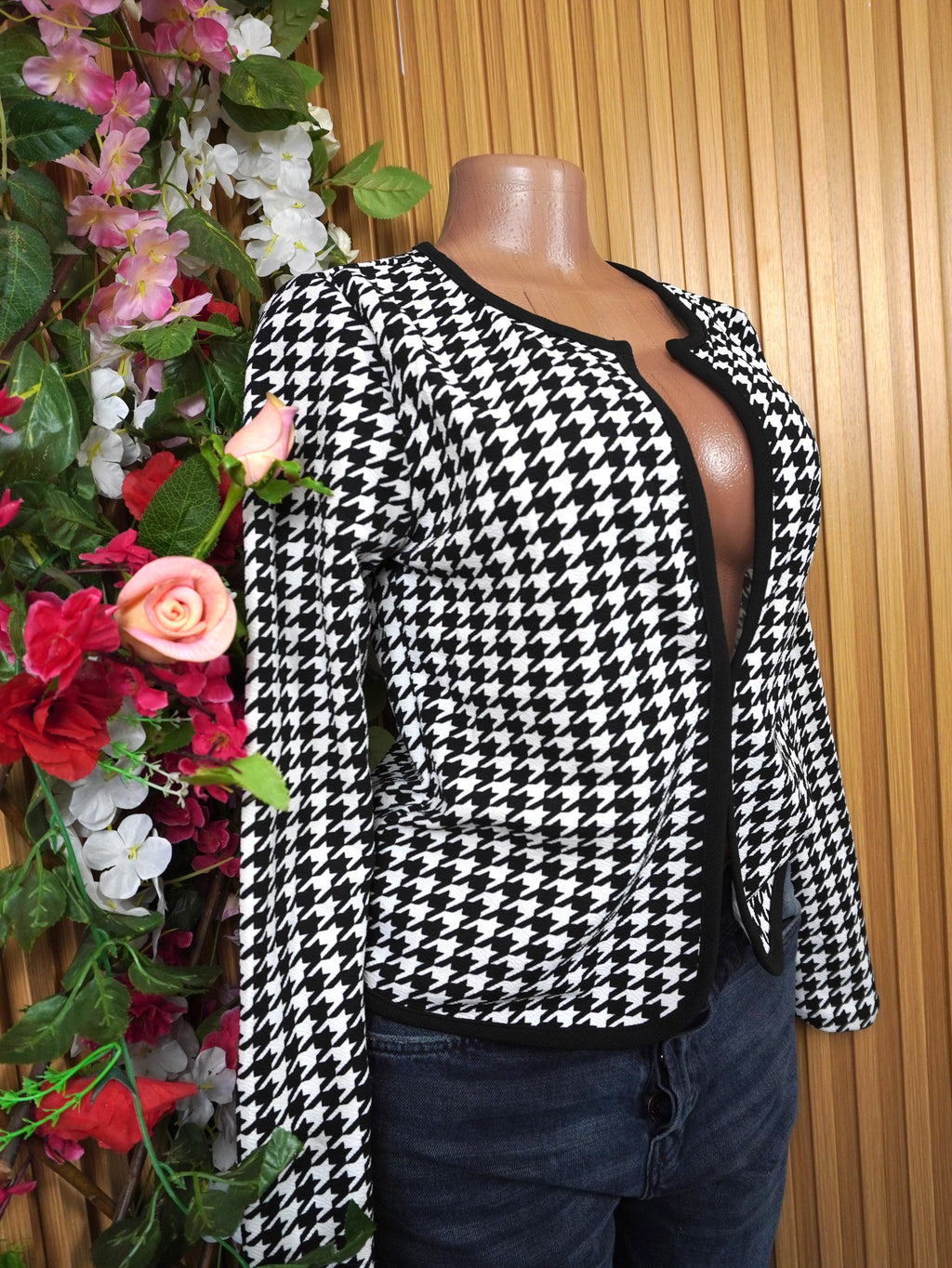Veste blazer pour femme décolletée-M