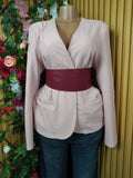 Veste blazer pour femme couleur beige-XL