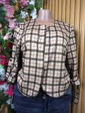 Veste blazer pour femme motif forme géometrique-L