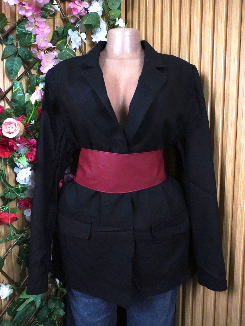 Veste blazer pour femme couleur noir-XL