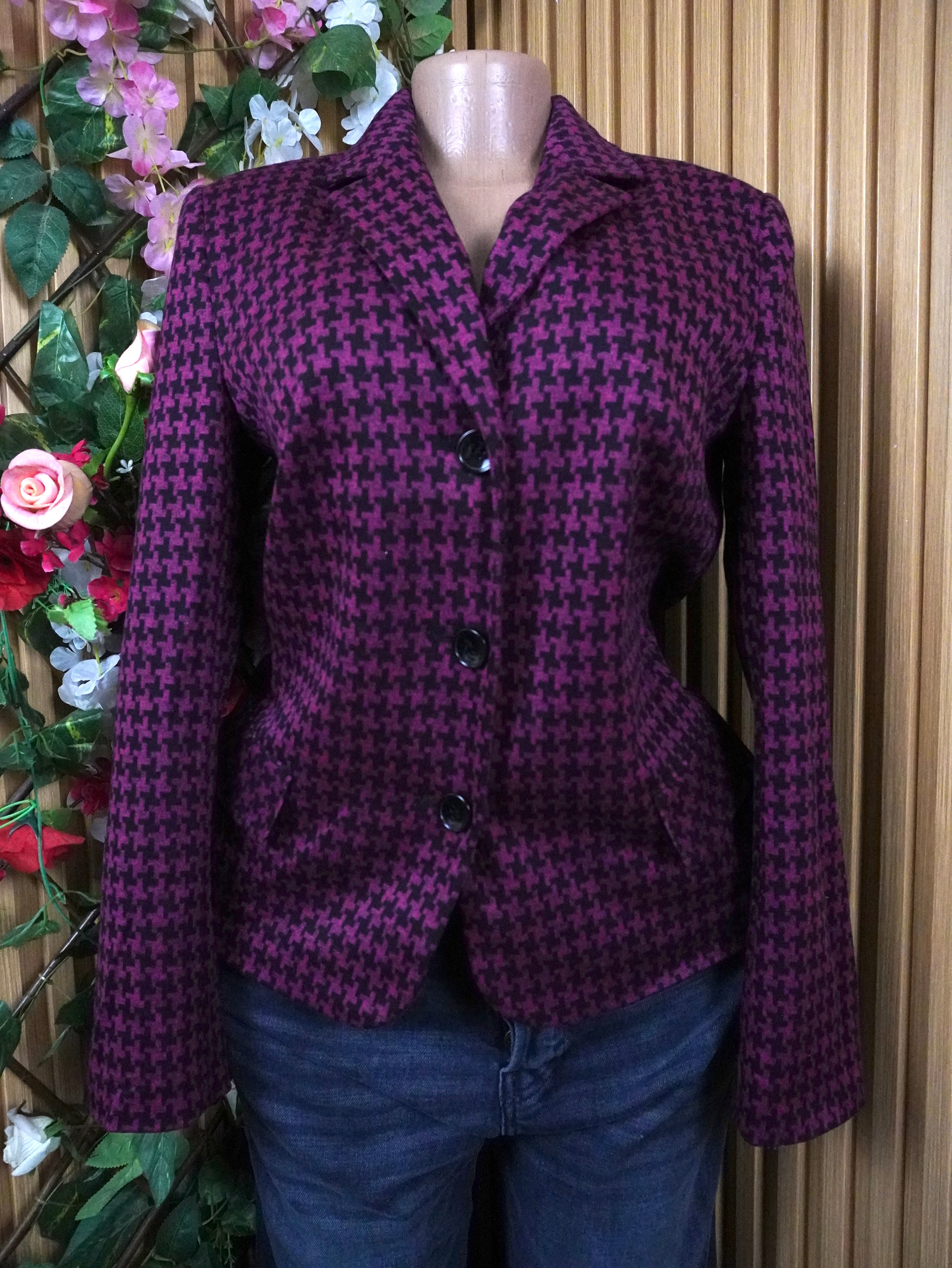 Veste blazer longue pour femme trois boutons-M