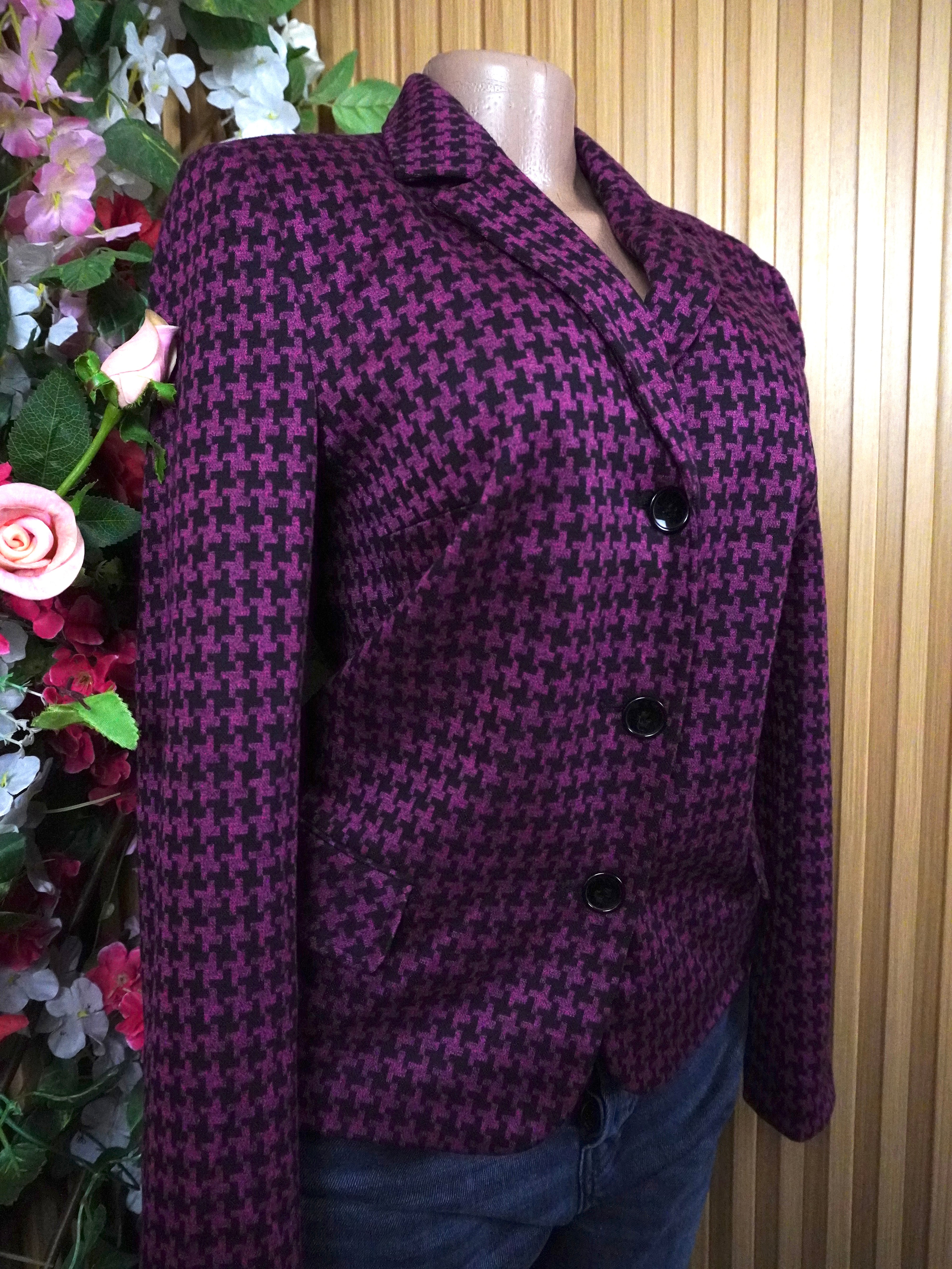 Veste blazer longue pour femme trois boutons-M