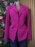 Veste blazer pour femme couleur  rose à deux boutons-S
