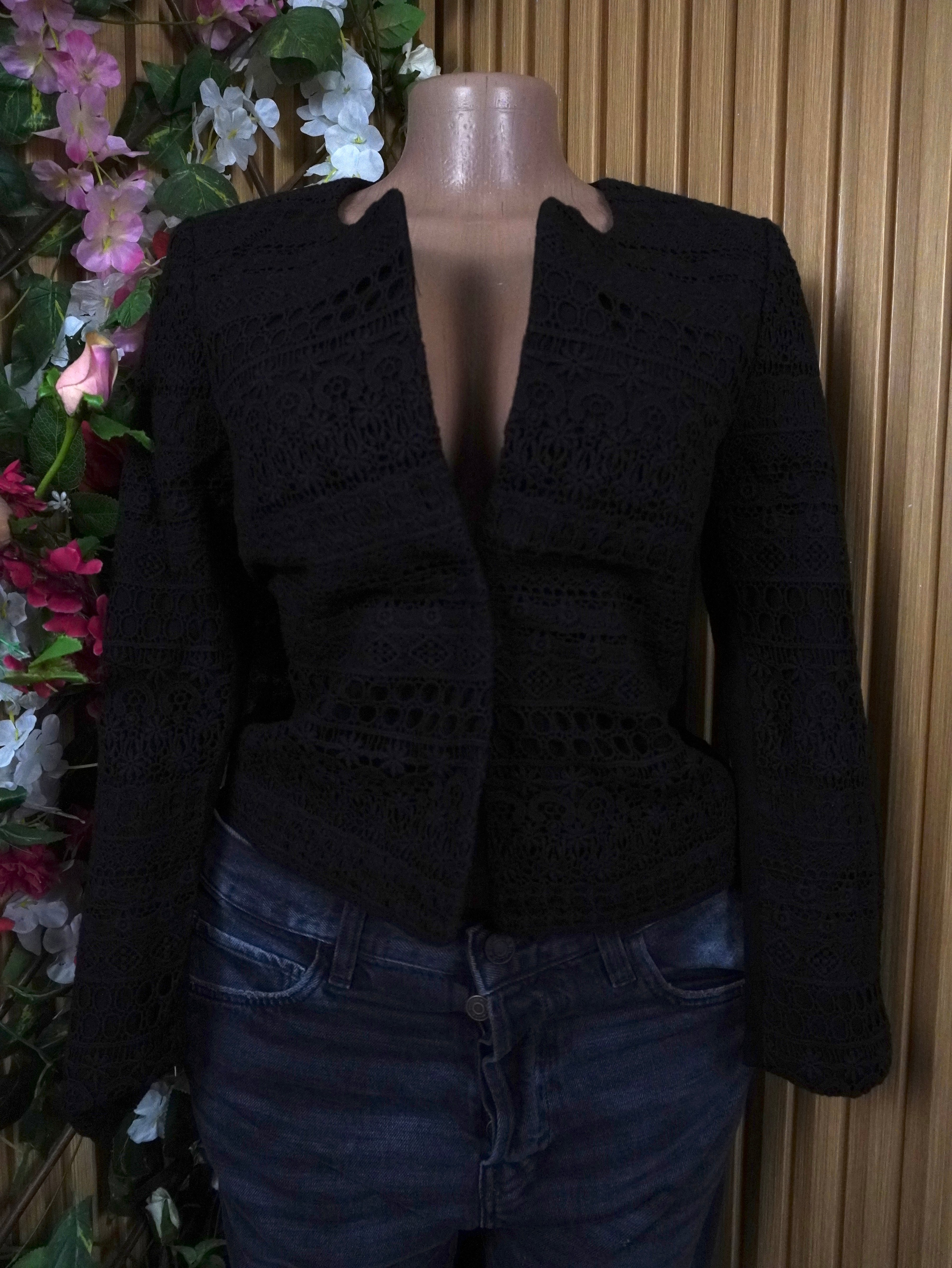 Veste blazer pour femme couleur noir-S
