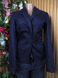 Veste blazer pour femme couleur bleu deux boutons-M