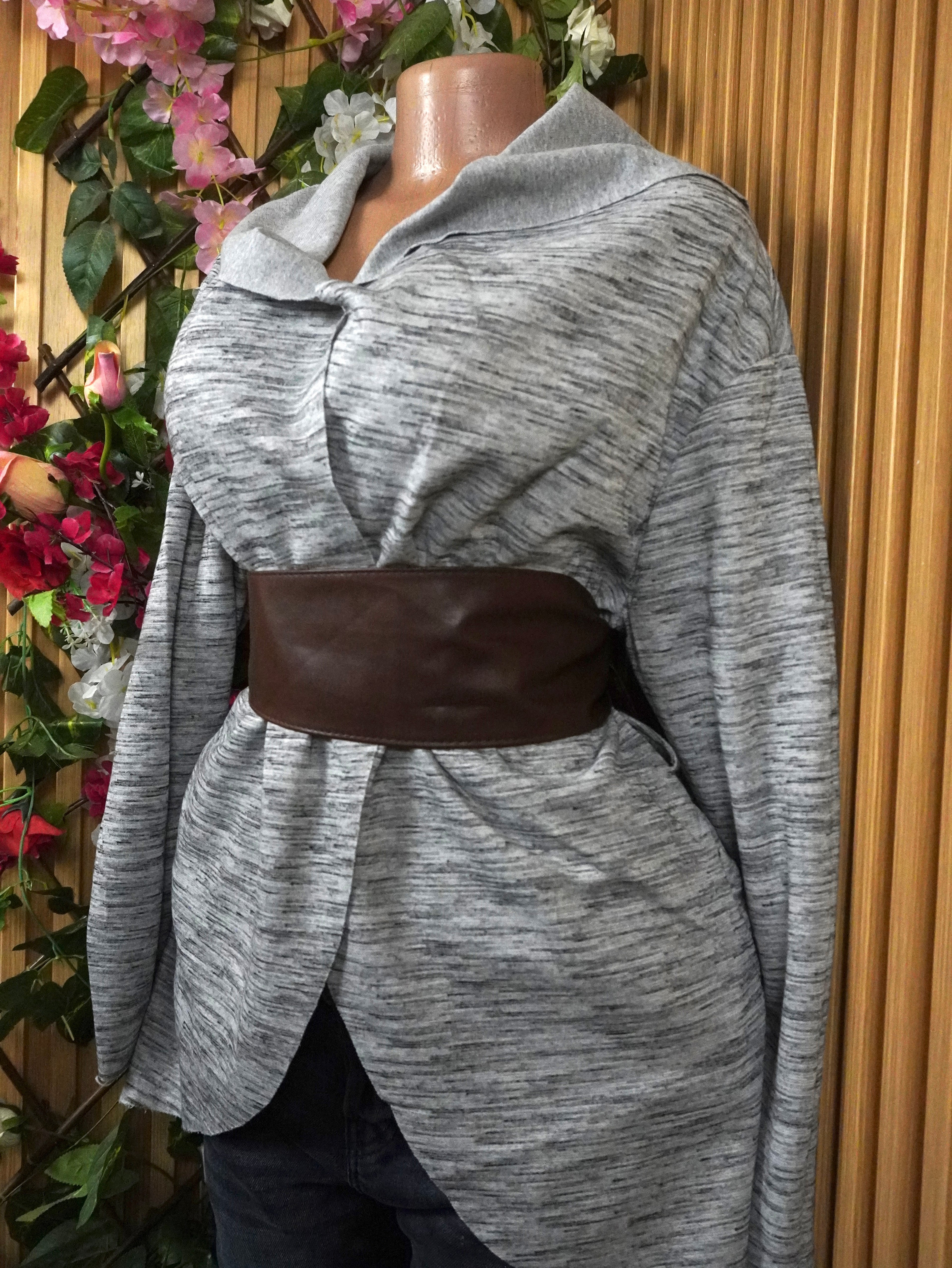 Veste blazer pour femme couleur gris-M